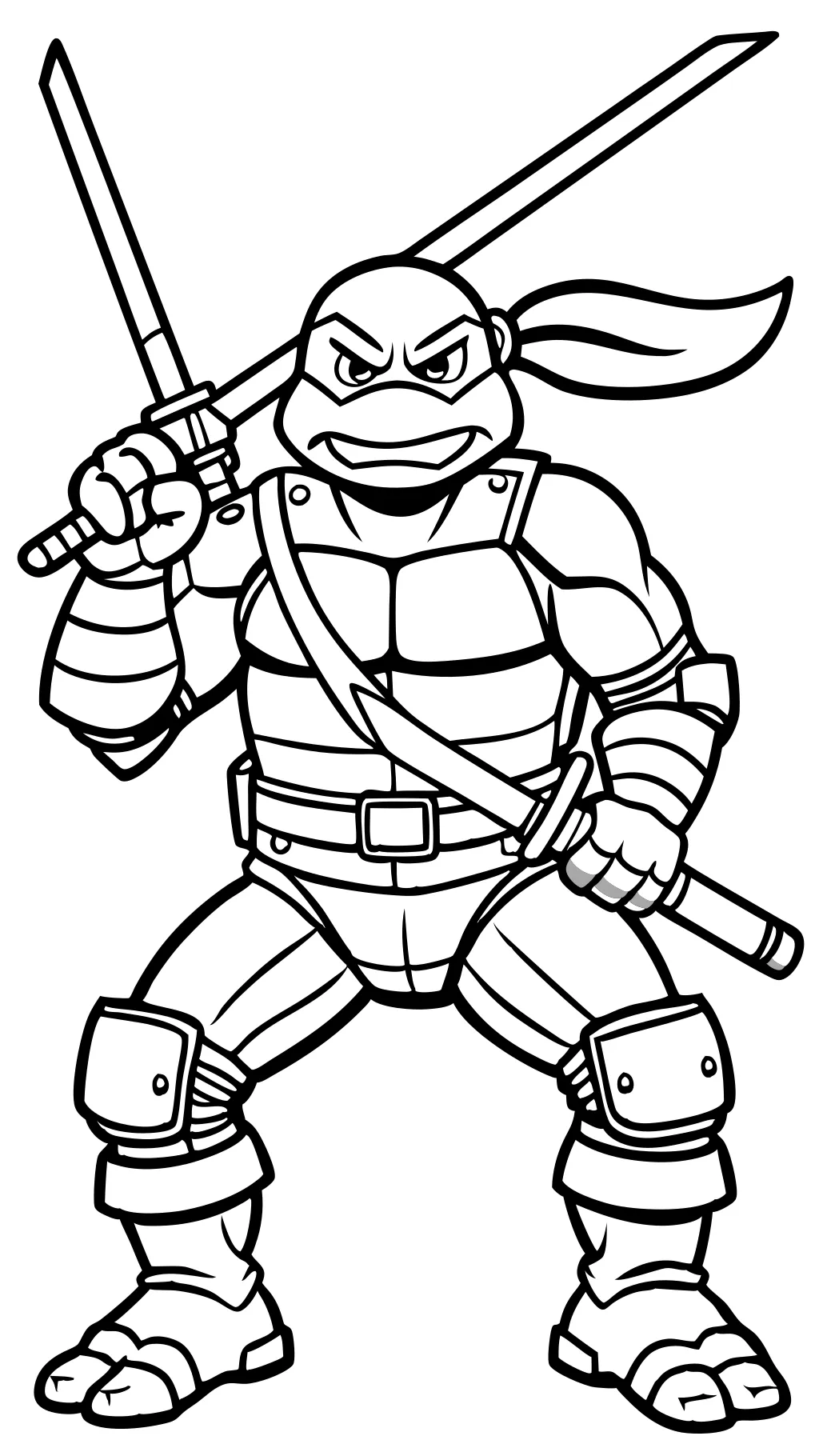 Páginas para colorear de Leonardo tmnt